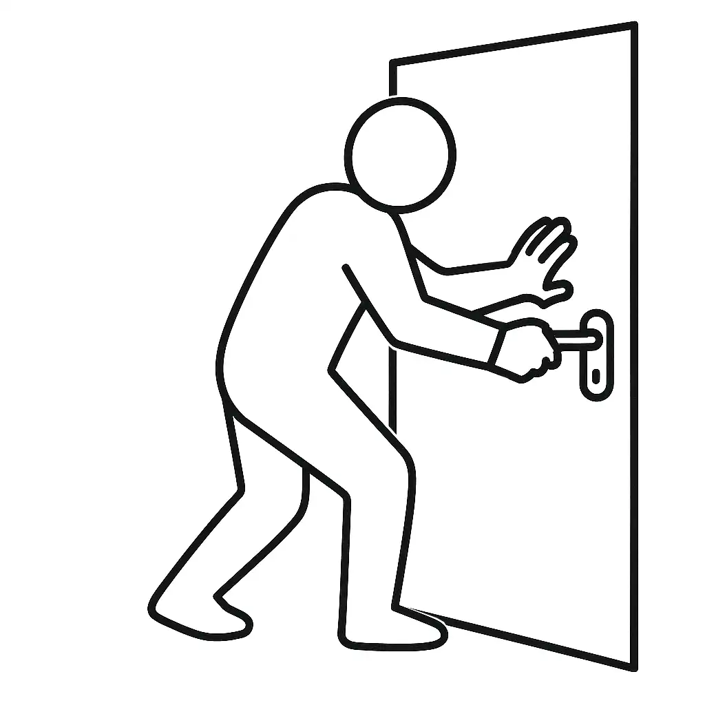 Porta bloccata ma serratura funziona